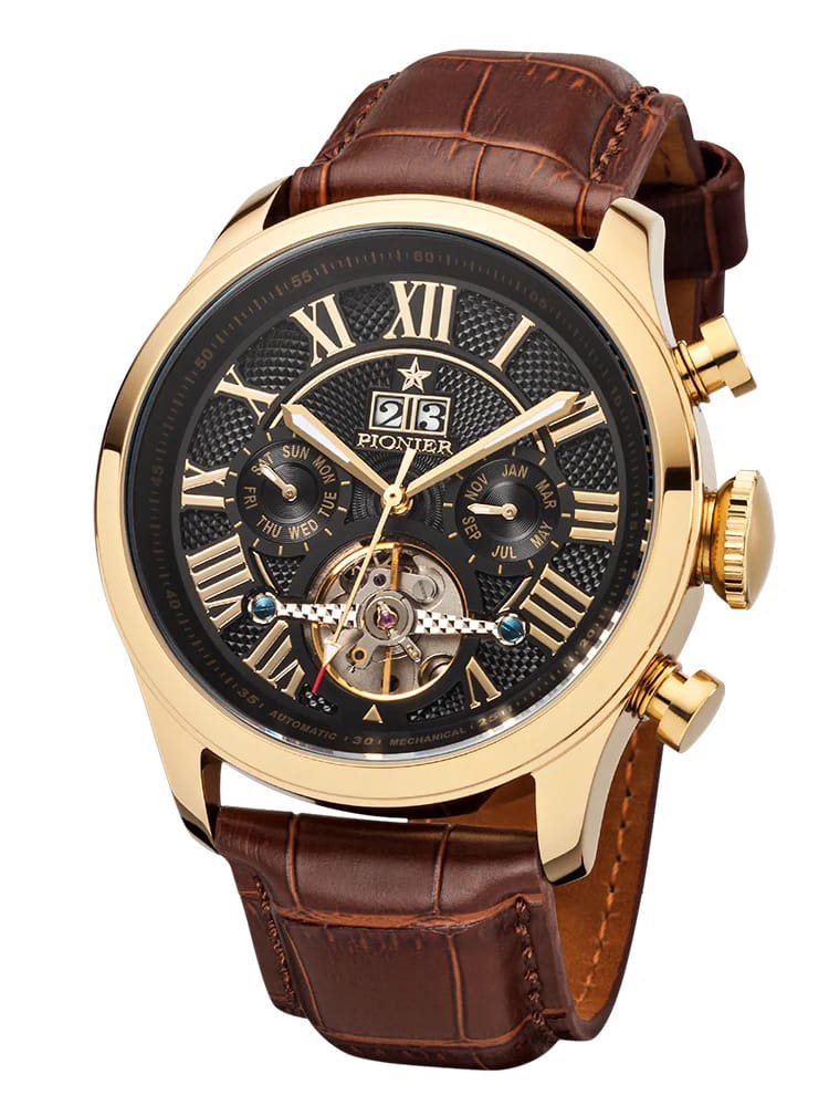 Automatic Havana P7001-3 | Gold | Pionier Germany
