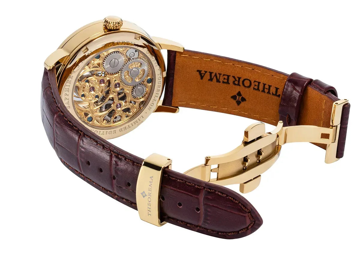 Limited Edition. Zürich Tourbillon by Theorema Germany - GM-901-3 |Gold| Handmade