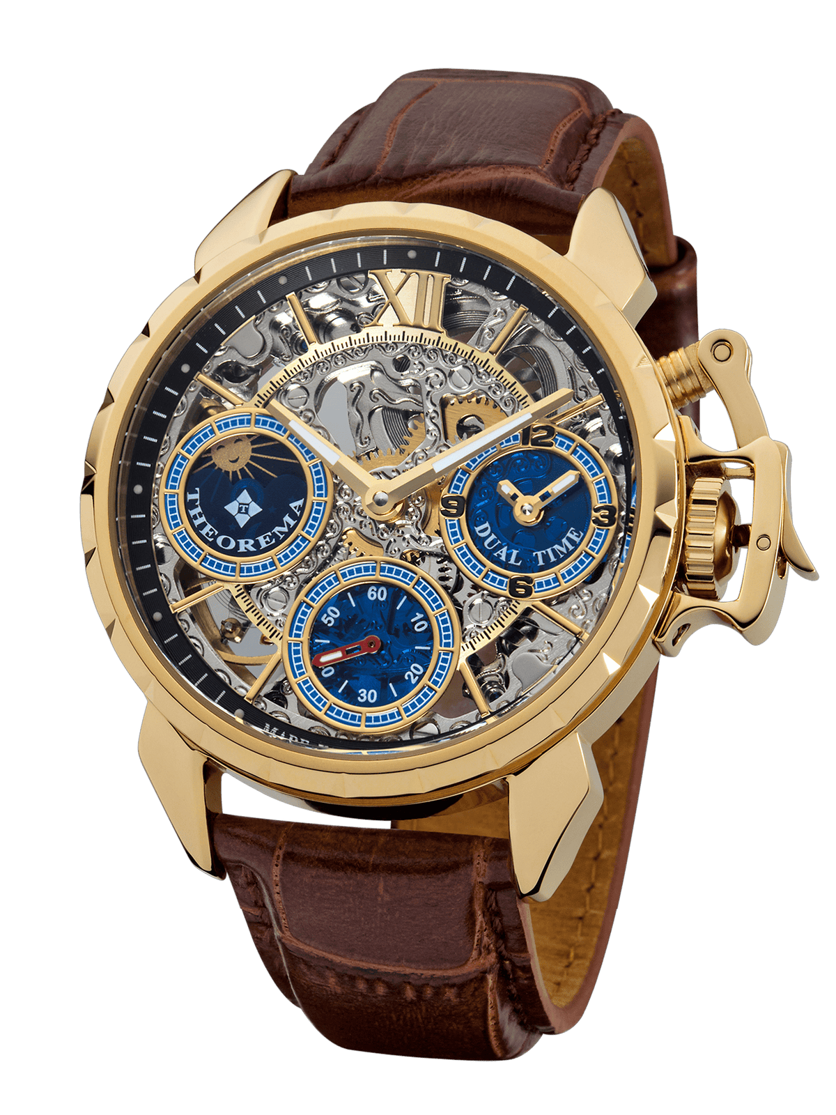 Dual-time Oman by Theorema Germany GM-108-3 | Gold |