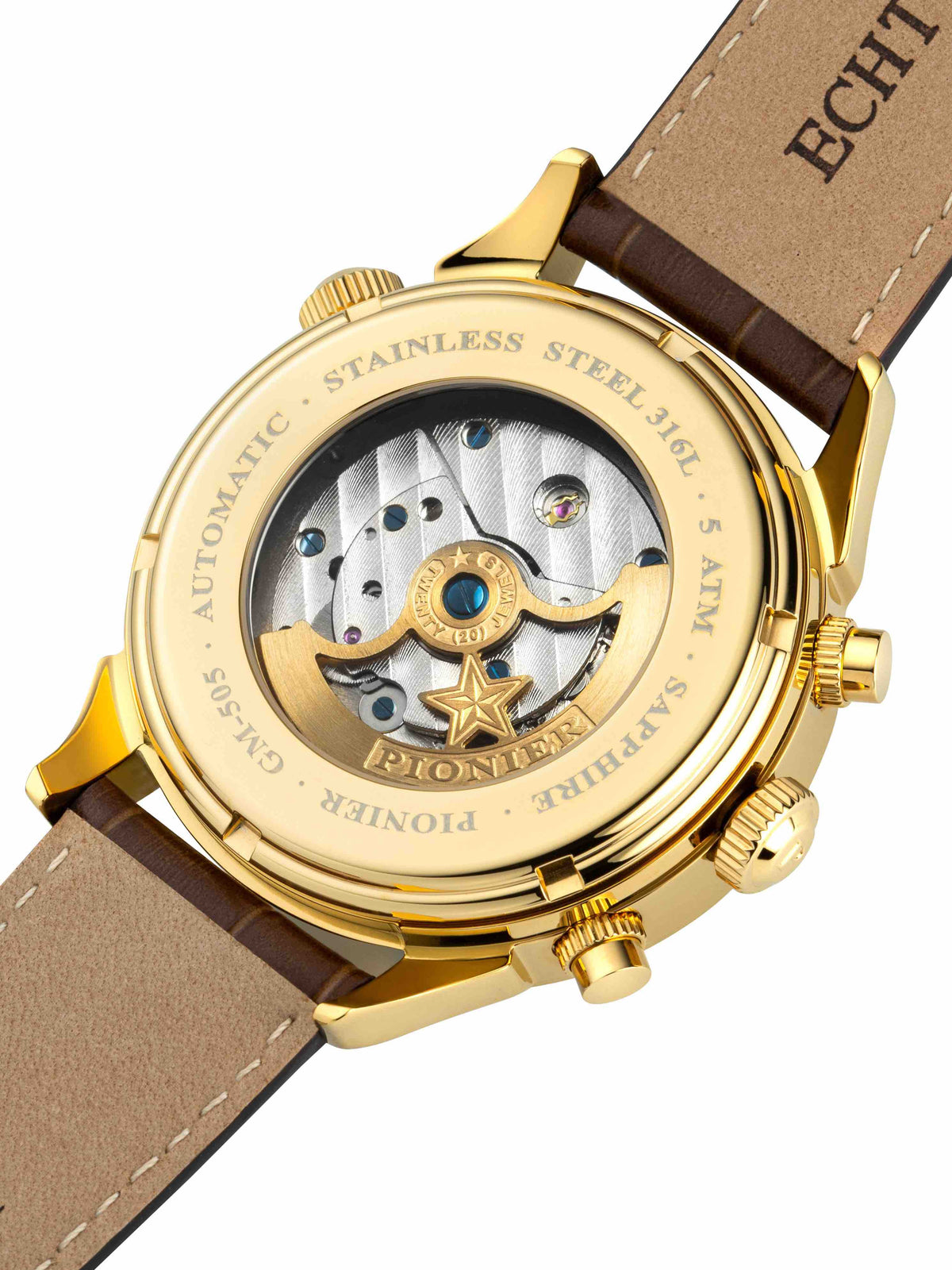 Automatic Florida Diamonds by Pionier Germany GM-505-3 | GOLD |