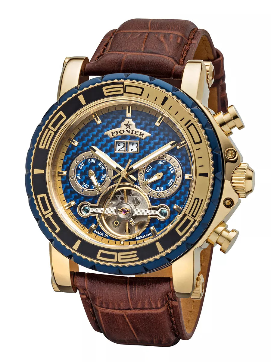Calendar Automatic Miami by Pionier Germany - GM-506-6 | Gold |