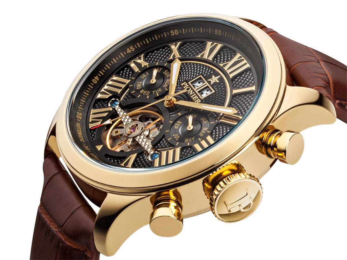 Automatic Havana P7001-3 | Gold | Pionier Germany