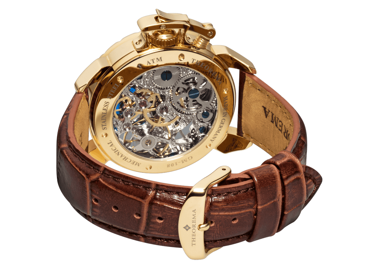 Dual-time Oman by Theorema Germany GM-108-3 | Gold |