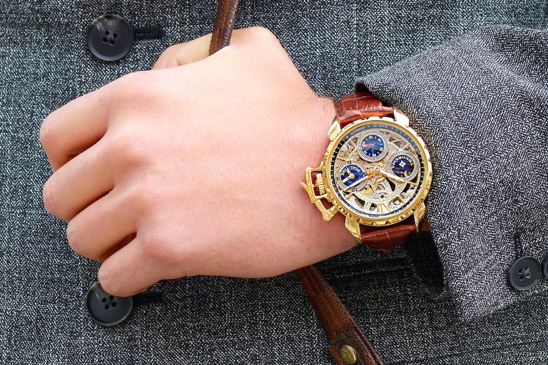 Dual-time Oman by Theorema Germany GM-108-3 | Gold |